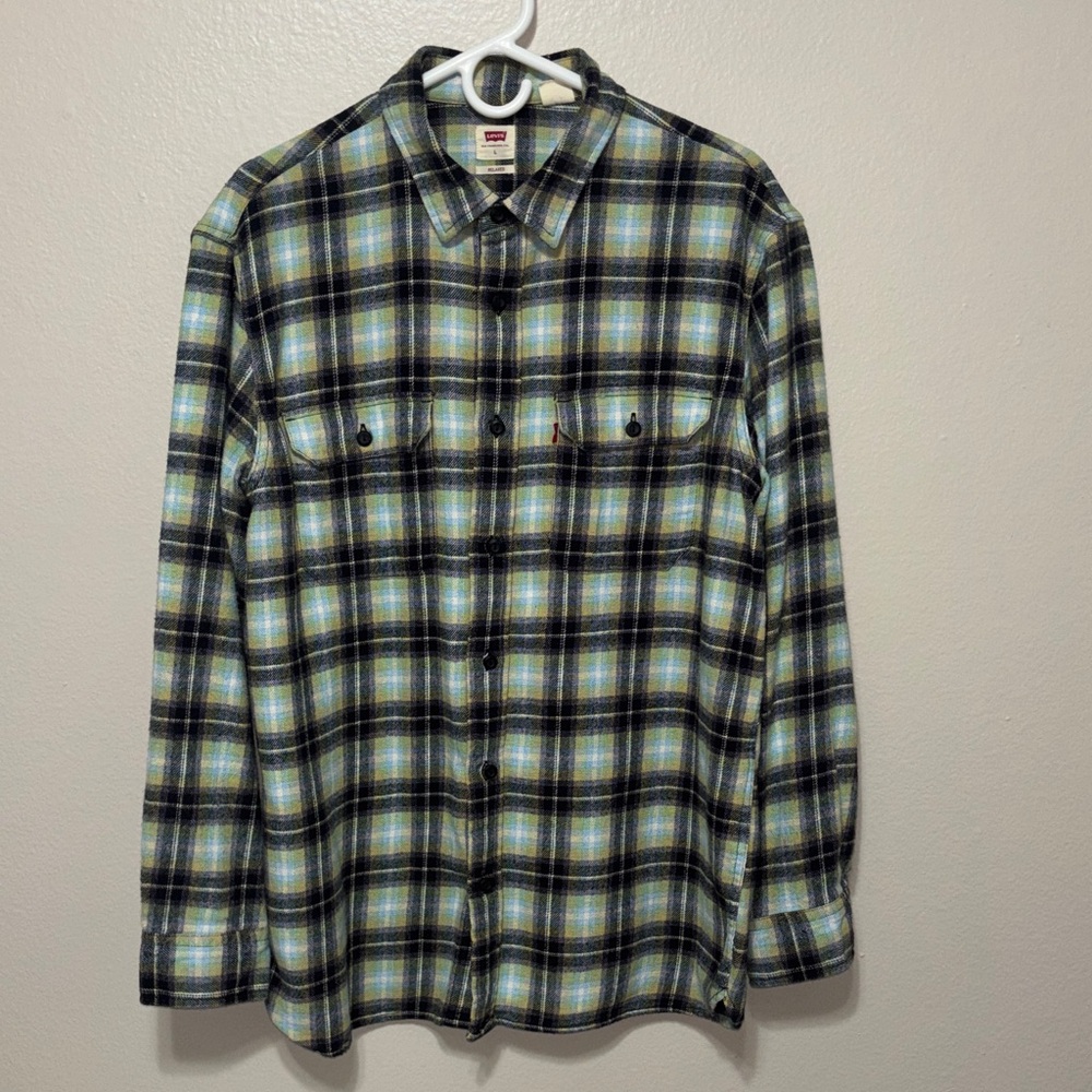 Levi's Button-Up Flannel Shirt 100% Cotton - Picture 2 of 11